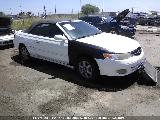 2T1FF28P8YC359796 - 2000 TOYOTA CAMRY SOLARA SE/SLE თეთრი ფოტო 1
