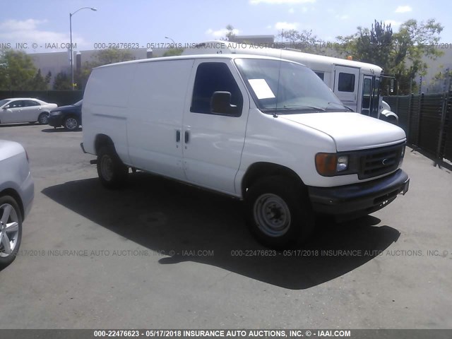 1FTSE34S47DA94622 - 2007 FORD ECONOLINE E350 SUPER DUTY VAN WHITE photo 1