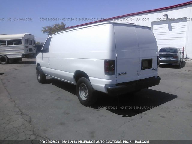 1FTSE34S47DA94622 - 2007 FORD ECONOLINE E350 SUPER DUTY VAN WHITE photo 3