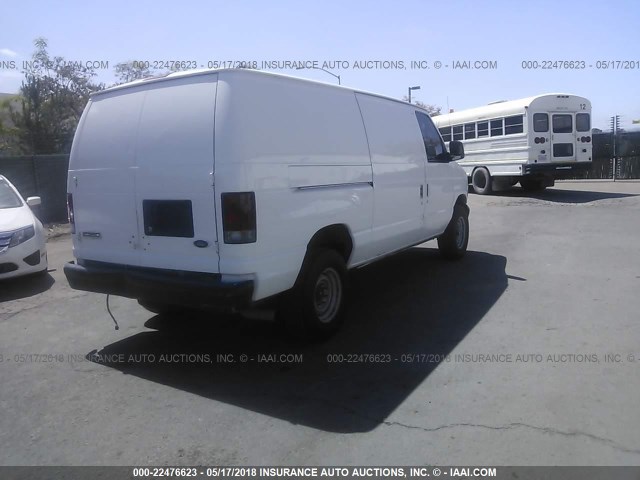 1FTSE34S47DA94622 - 2007 FORD ECONOLINE E350 SUPER DUTY VAN WHITE photo 4