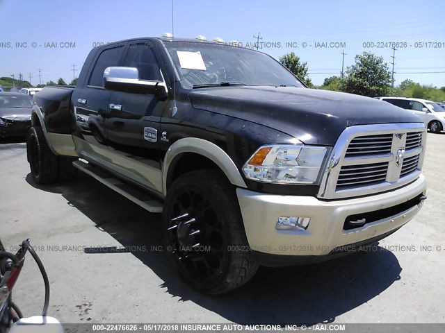 3C63DRNL2CG317228 - 2012 DODGE RAM 3500 LONGHORN BLACK photo 1