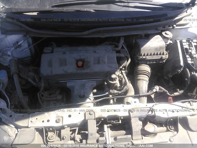 19XFB2F87CE392869 - 2012 HONDA CIVIC EX WHITE photo 10