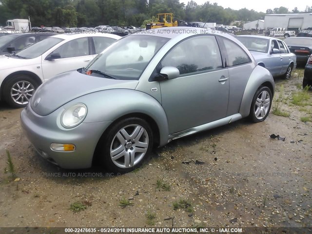 3VWDD21C03M405705 - 2003 VOLKSWAGEN NEW BEETLE GLX 绿色 照片 2