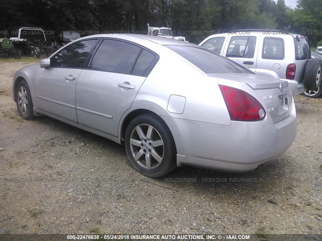 1N4BA41E24C809078 - 2004 NISSAN MAXIMA SE/SL SILVER photo 3