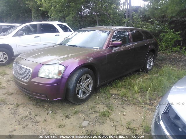 2D4FV47T96H236883 - 2006 DODGE MAGNUM SE PURPLE photo 2