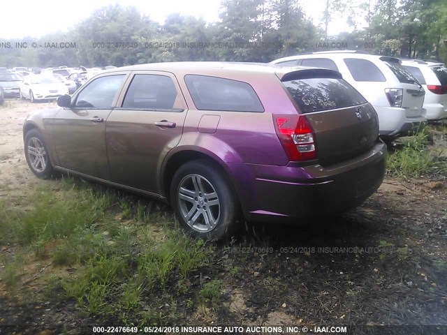 2D4FV47T96H236883 - 2006 DODGE MAGNUM SE PURPLE photo 3