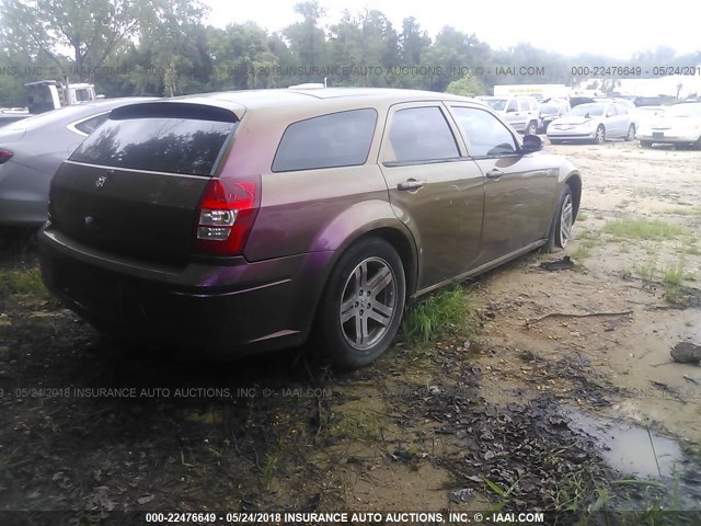 2D4FV47T96H236883 - 2006 DODGE MAGNUM SE PURPLE photo 4