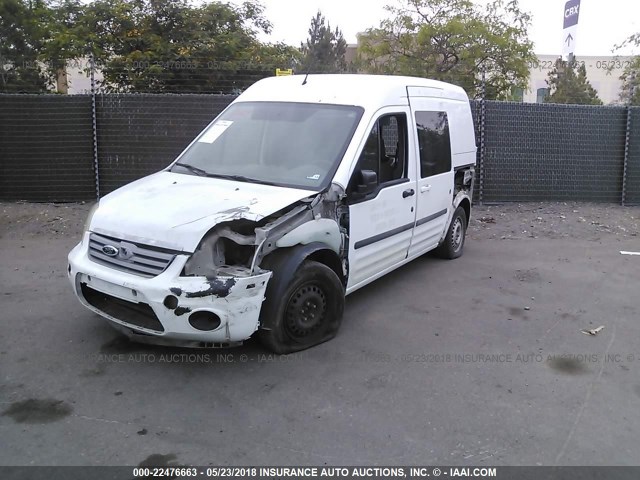 NM0LS6AN1AT042484 - 2010 FORD TRANSIT CONNECT XL WHITE photo 2
