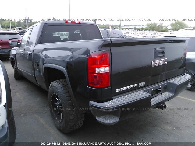 1GTV2LEC4HZ162662 - 2017 GMC SIERRA K1500 BLACK photo 3