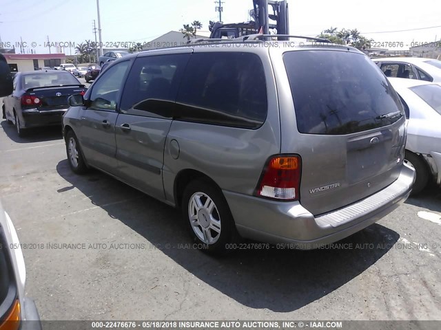 2FMZA51453BB76348 - 2003 FORD WINDSTAR LX GREEN photo 3