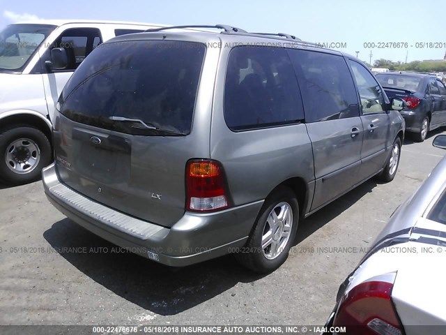 2FMZA51453BB76348 - 2003 FORD WINDSTAR LX GREEN photo 4