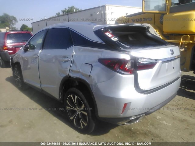 2T2BZMCA8JC141184 - 2018 LEXUS RX 350/BASE/F SPORT SILVER photo 3