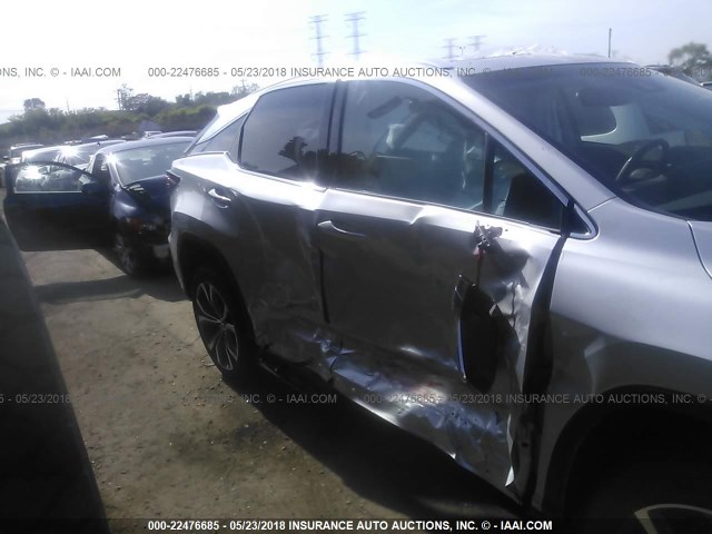 2T2BZMCA8JC141184 - 2018 LEXUS RX 350/BASE/F SPORT SILVER photo 6