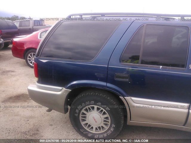 1GKDT13WXY2139538 - 2000 GMC JIMMY / ENVOY  BLUE photo 6