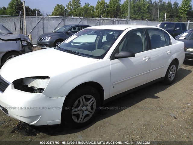 1G1ZS58F58F114682 - 2008 CHEVROLET MALIBU LS WHITE photo 2