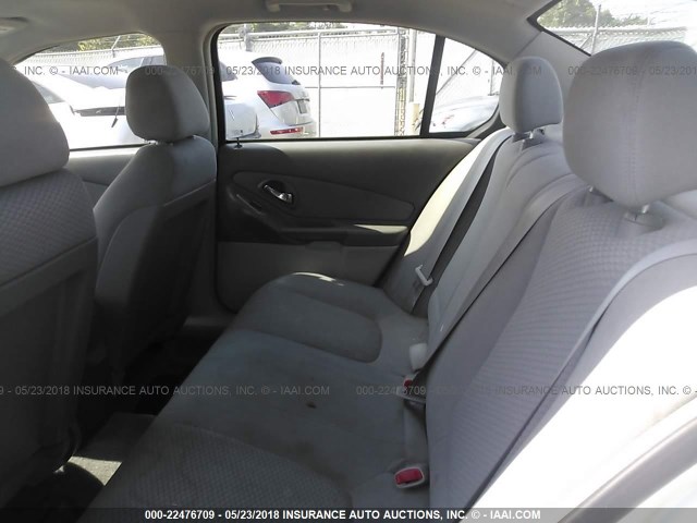 1G1ZS58F58F114682 - 2008 CHEVROLET MALIBU LS WHITE photo 8