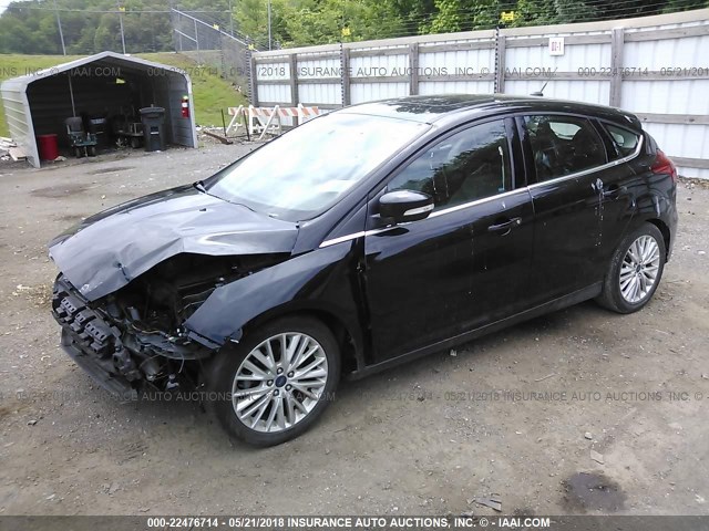 1FADP3N22GL256888 - 2016 FORD FOCUS TITANIUM BLACK photo 2