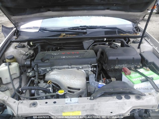 4T1BE32KX3U746457 - 2003 TOYOTA CAMRY LE/XLE/SE ოქროსფერი ფოტო 10