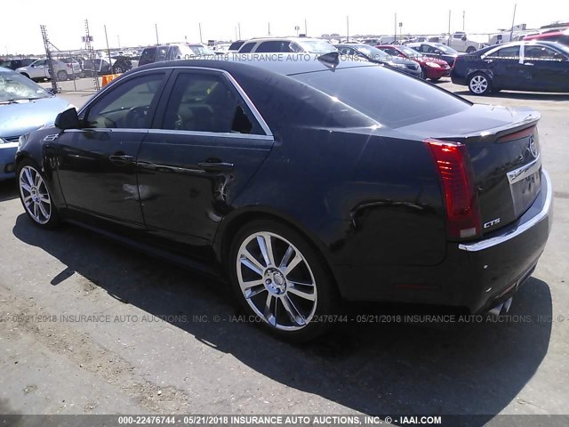 1G6DP5ED9B0158512 - 2011 CADILLAC CTS PREMIUM COLLECTION BLACK photo 3