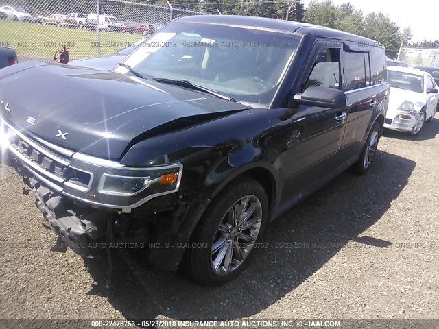 2FMHK6D88EBD04338 - 2014 FORD FLEX LIMITED BLACK photo 2