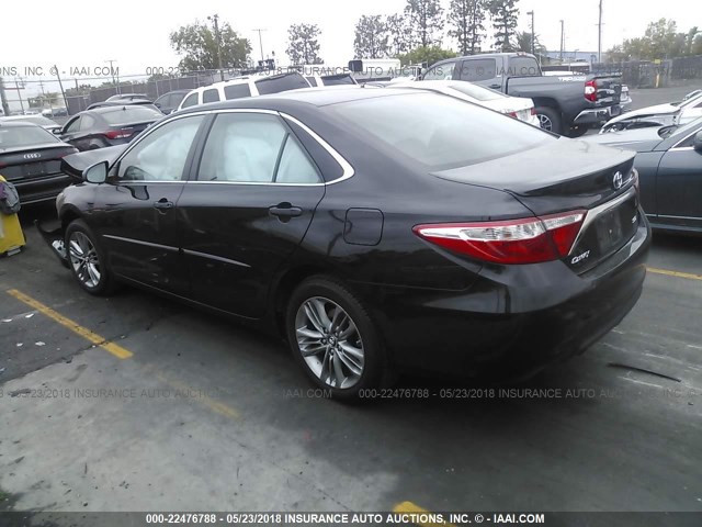 4T1BF1FK9HU365007 - 2017 TOYOTA CAMRY LE/XLE/SE/XSE BLACK photo 3