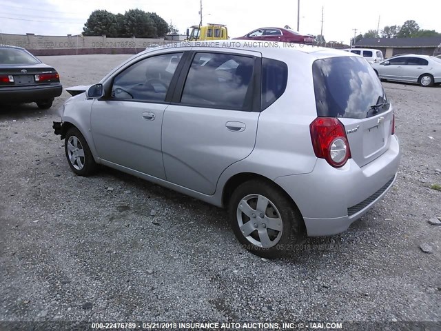 KL1TD66E09B315865 - 2009 CHEVROLET AVEO LS/LT 银色 照片 3