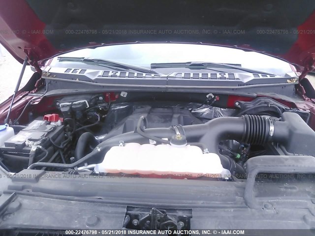 1FTEX1EP6GFD39026 - 2016 FORD F150 SUPER CAB RED photo 10