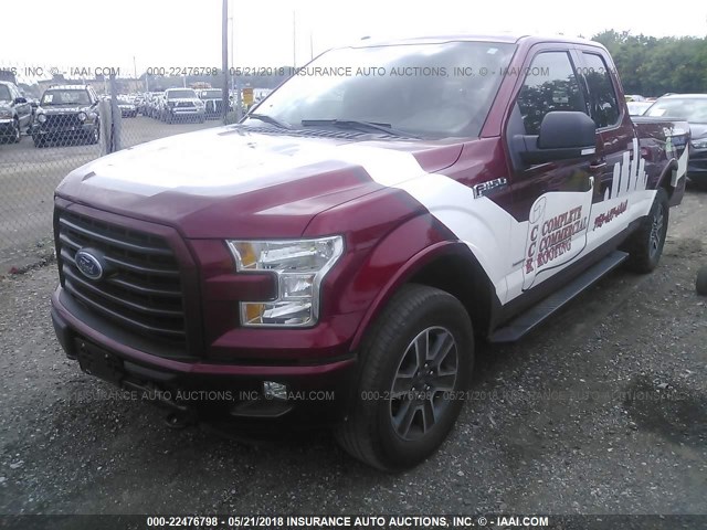 1FTEX1EP6GFD39026 - 2016 FORD F150 SUPER CAB RED photo 6