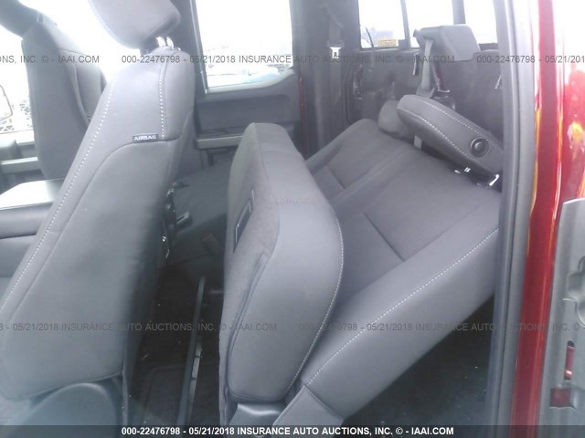 1FTEX1EP6GFD39026 - 2016 FORD F150 SUPER CAB RED photo 8