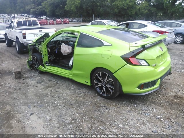 2HGFC3A5XJH750632 - 2018 HONDA CIVIC SI GREEN photo 3