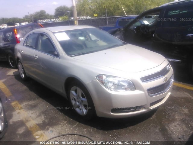 1G1ZB5EB8AF155623 - 2010 CHEVROLET MALIBU LS GOLD photo 1