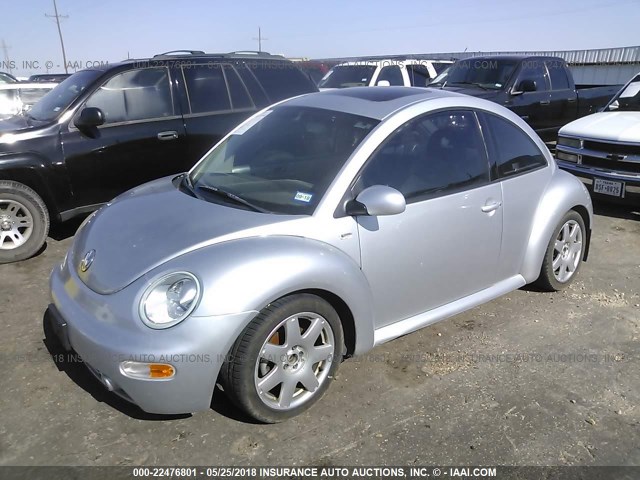 3VWDD21C32M412890 - 2002 VOLKSWAGEN NEW BEETLE GLX 银色 照片 2