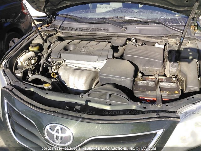 4T1BF3EK7BU687584 - 2011 TOYOTA CAMRY SE/LE/XLE მწვანე ფოტო 10