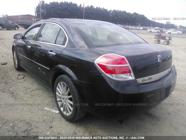 1G8ZV577X7F283498 - 2007 SATURN AURA XR BLACK photo 3