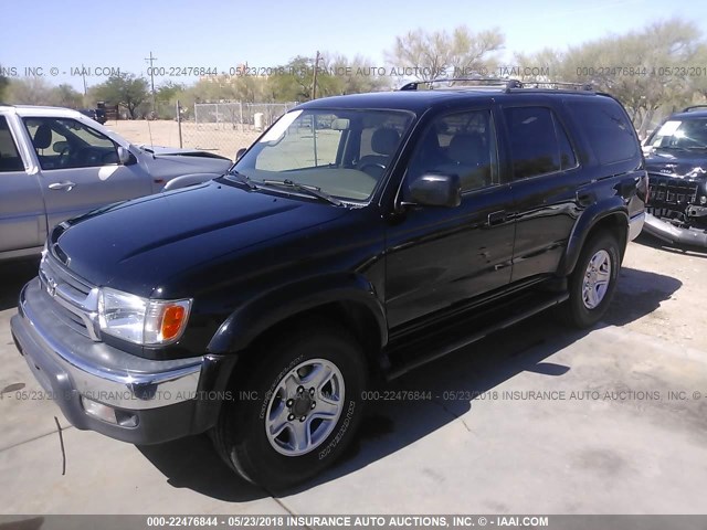 JT3HN86R910330489 - 2001 TOYOTA 4RUNNER SR5 BLACK photo 2