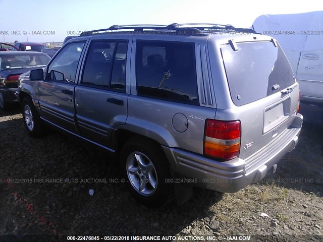 1J4GZ88Z4WC151477 - 1998 JEEP GRAND CHEROKEE LIMITED 5.9L GRAY photo 3