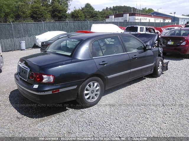 KNALD124955054492 - 2005 KIA AMANTI GRAY photo 4