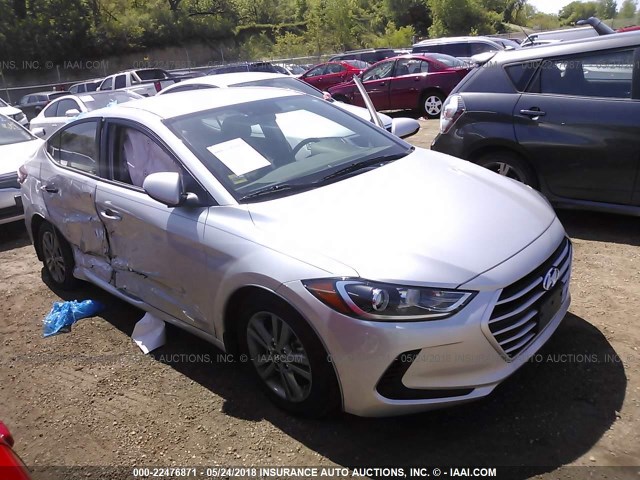 5NPD84LF6JH224136 - 2018 HYUNDAI ELANTRA SEL/VALUE/LIMITED SILVER photo 1