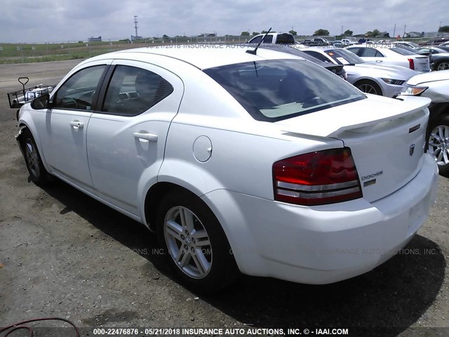 1B3LC56D09N506960 - 2009 DODGE AVENGER SXT/R/T WHITE photo 3