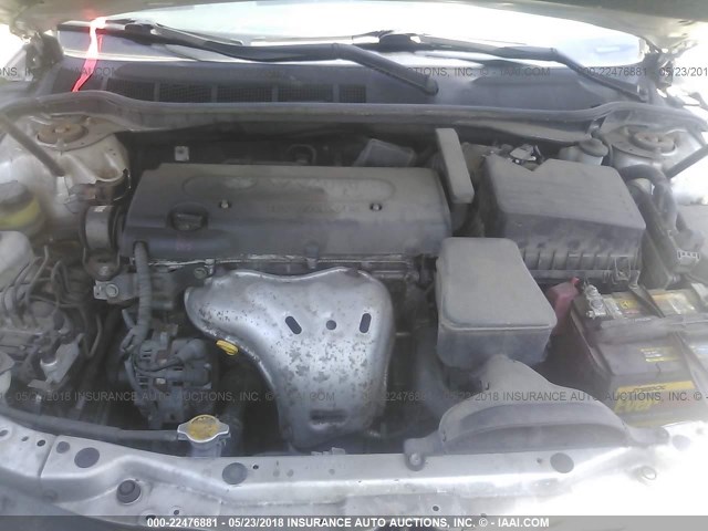 4T1BE46K99U881311 - 2009 TOYOTA CAMRY SE/LE/XLE SILVER photo 10