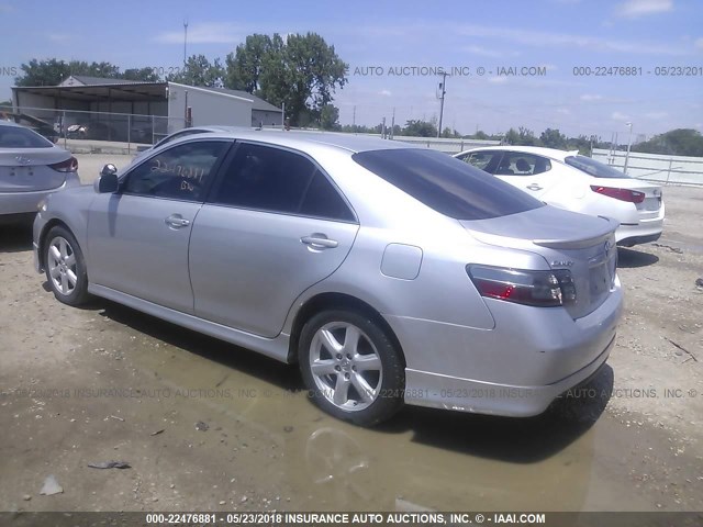 4T1BE46K99U881311 - 2009 TOYOTA CAMRY SE/LE/XLE SILVER photo 3