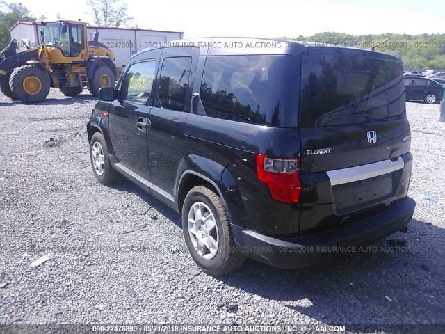 5J6YH2H36AL007681 - 2010 HONDA ELEMENT LX BLACK photo 3