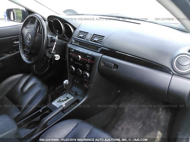 JM1BK343181155882 - 2008 MAZDA 3 HATCHBACK BLACK photo 5
