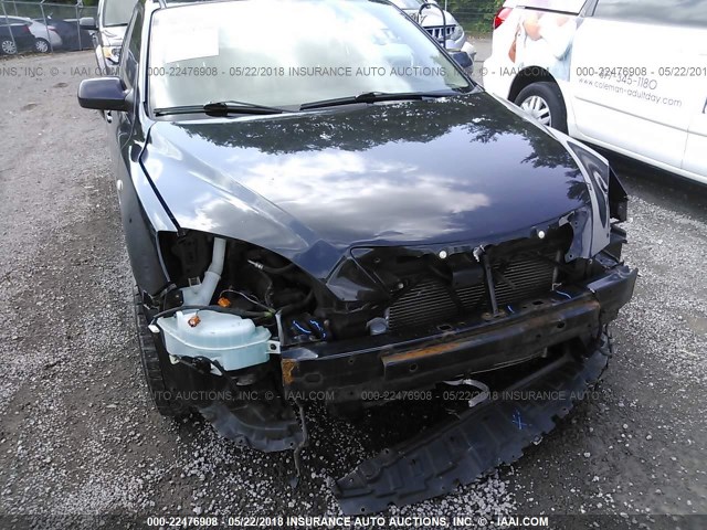 JM1BK343181155882 - 2008 MAZDA 3 HATCHBACK BLACK photo 6