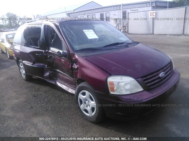 2FMZA51686BA40804 - 2006 FORD FREESTAR SE RED photo 1