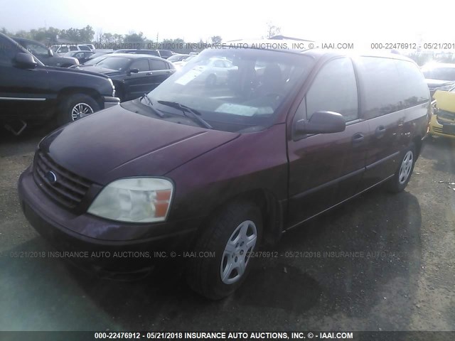 2FMZA51686BA40804 - 2006 FORD FREESTAR SE RED photo 2