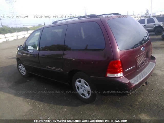 2FMZA51686BA40804 - 2006 FORD FREESTAR SE RED photo 3