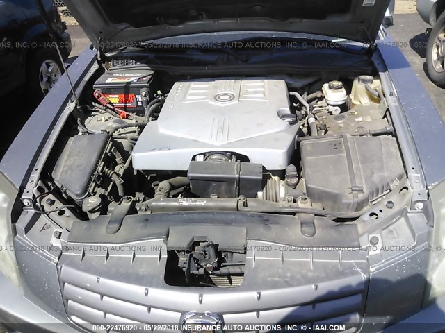 1G6DM577940180528 - 2004 CADILLAC CTS GRAY photo 10