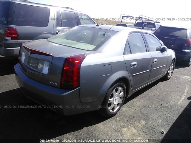 1G6DM577940180528 - 2004 CADILLAC CTS GRAY photo 4