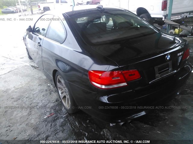 WBAWV13529P122336 - 2009 BMW 328 I SULEV BLACK photo 3